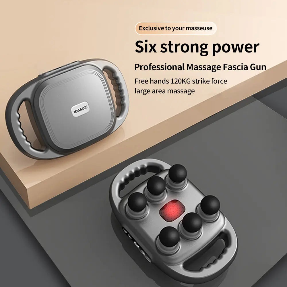 6-Head Tissue  Back Massager For Muscle Relaxation null