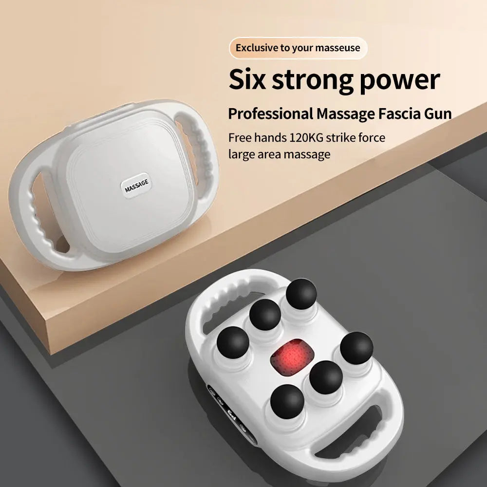 6-Head Tissue  Back Massager For Muscle Relaxation null