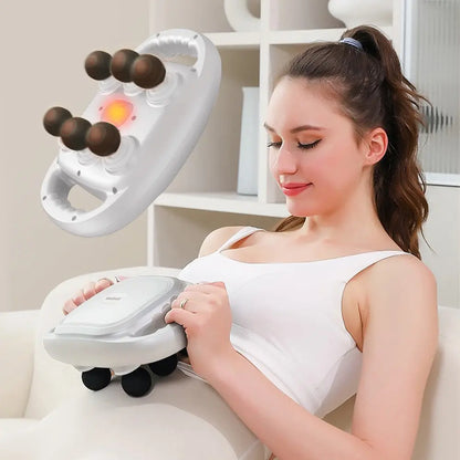 6-Head Tissue  Back Massager For Muscle Relaxation null