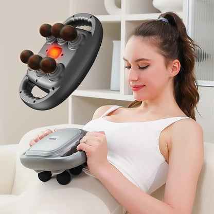 6-Head Tissue  Back Massager For Muscle Relaxation null