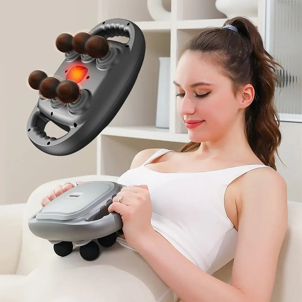 6-Head Tissue  Back Massager For Muscle Relaxation null
