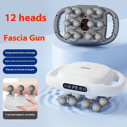 12 Head Massage Gun Waist Back Relaxation Massager null